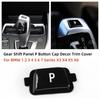 Black Gear Shift Knob Lever Parking P Button Trim Cover For BMW F20 F01 F30 F10