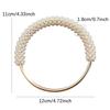 1Pc Exquisite Pearl Round Bag Handle Metal Ring Braided Colorful Beads For Women Handbag Purse Frame Diy Handmade Bag Accessories