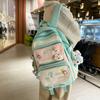 Wenyi Fan Contrasting Colors College Wind Large Capacity Backpack 25 New Cute Junior High School Student School Bag