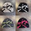 Jacquard Knit Striped Beanie Cap For Warm Winter Fashion Streetwear Hat Gift