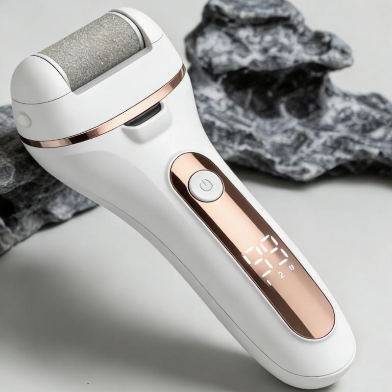 Rechargeable Foot Care Device With 3 Roller Heads And 11 Attachments Professional Pedicure Kit For Smooth And Soft Feet
