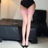 12D Wide Edge Cuff Women Stockings Glossy Silk Sexy Lingerie Transparent Underwear Party Club White Over Knee Long Stockings