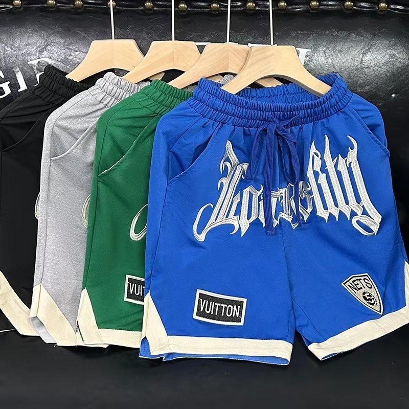 Men's Summer Basketball Shorts - Trendy Hip-Hop Style, Loose Fit, Embroidered Sport Shorts