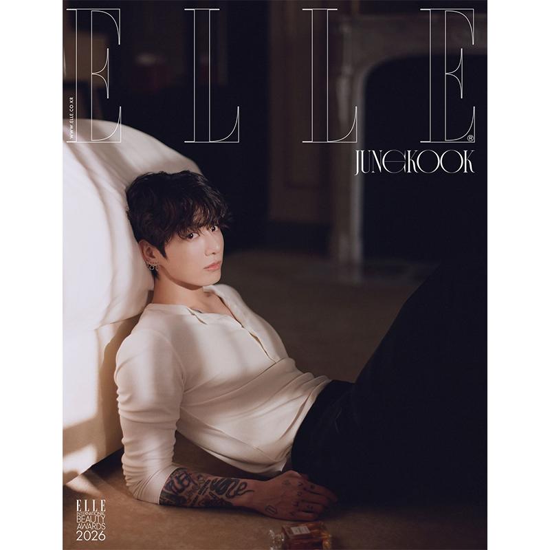 [Precomandă] ELLE – Copertă BTS Jungkook [Numărul din ianuarie 2026] (Traducere in engleza)