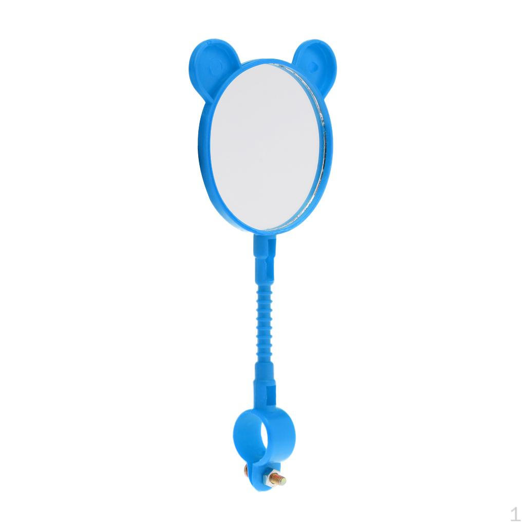 Детский Велосипедный Руль Гибкий Задний Вид Красный/Желтый/Синий/Зеленый синий