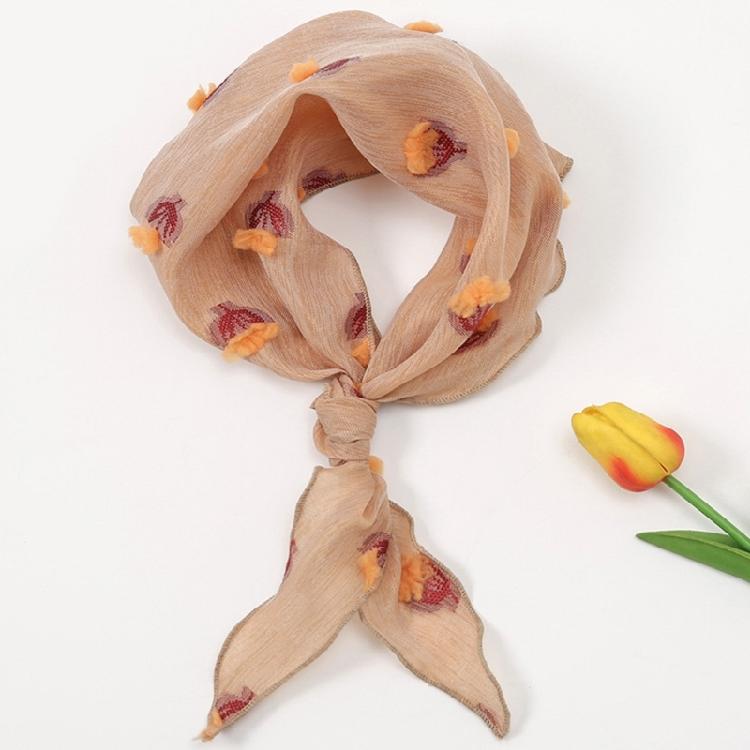 Lightweight Silk Triangular Kerchief Breathable Comfortabel Thin Scarf Lace Headscarf for Women Offer Comfort Fashion