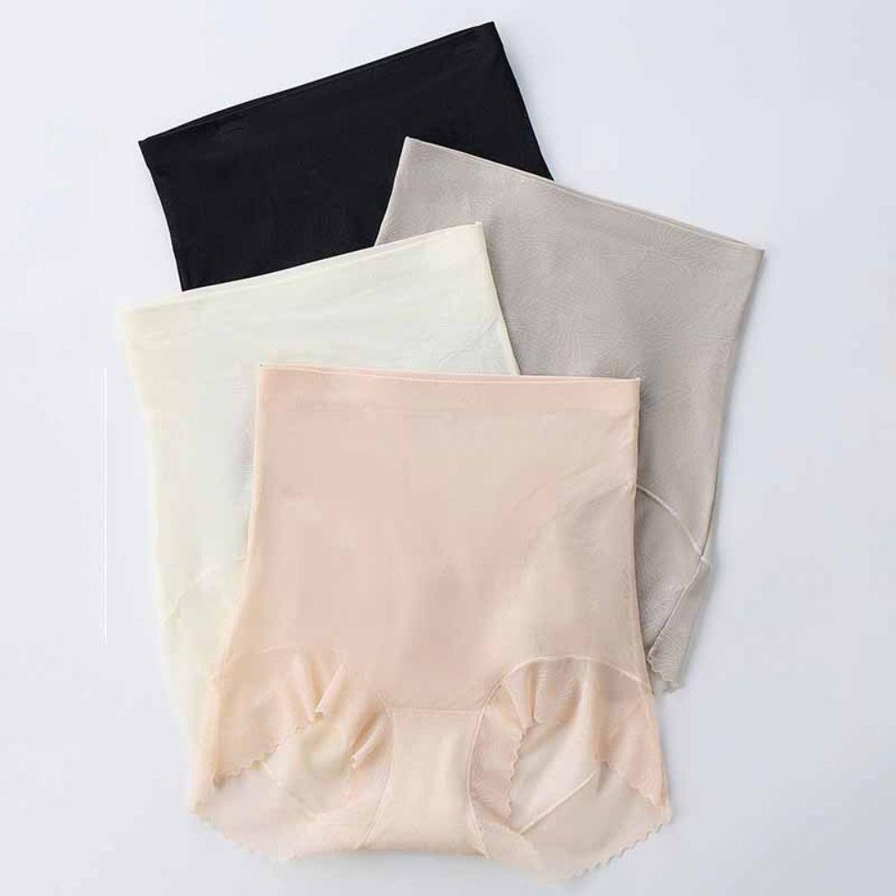 Seamless Postpartum Body Shaper Ice Silk Tummy Control Underwear Fashion Butt Lifter Briefs Women