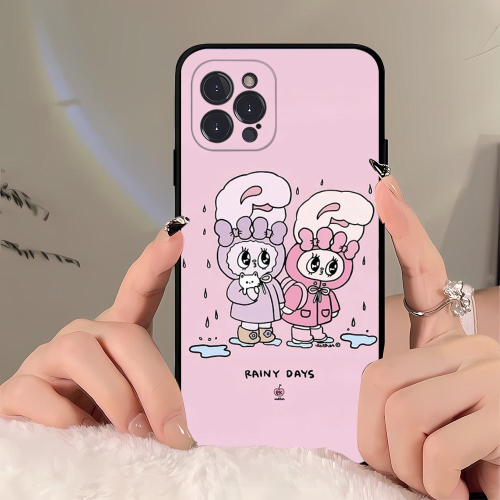 E-Esther B-Bunny Phone Case For iPhone 16 15 14 11 12 13 Mini Pro XS Max Cover 6 7 8 Plus X Funda Shell