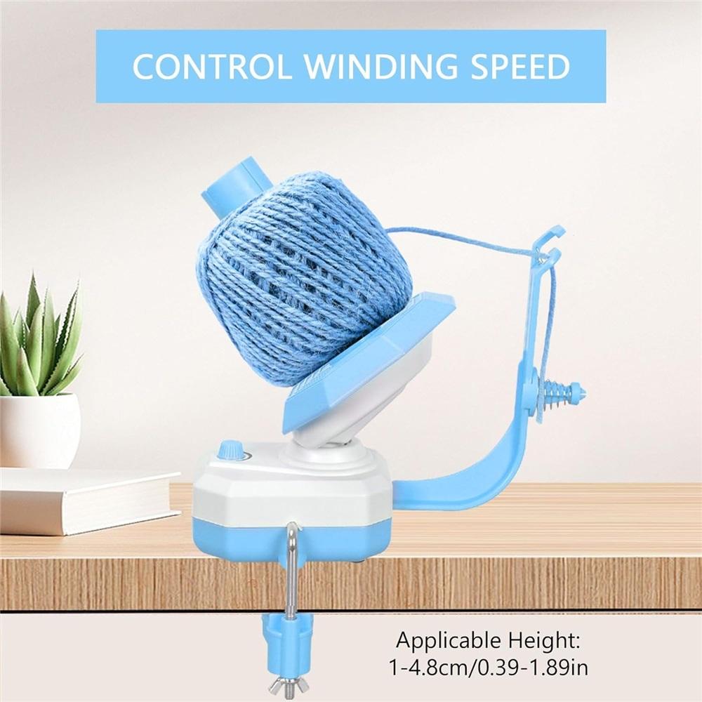 Electric Yarn Winder Dual Spring, Automatic Yarn Winder, Strong Tension Stepless Speed Regulation, 10 Ounce Large Capacity Knitting Winder