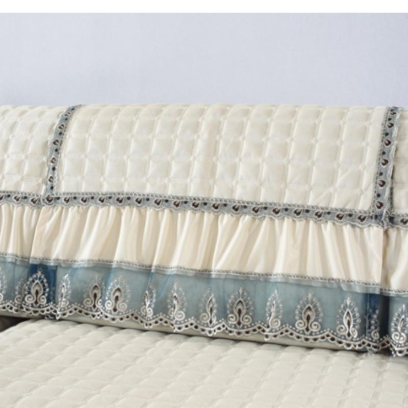 Cotton Swallowtail Style Sofa Cover European Thickened Lace Sofa Bed Cover Sofa Lattice Pillow Non-slip Sofa Towel Combination Living Room Home Decor