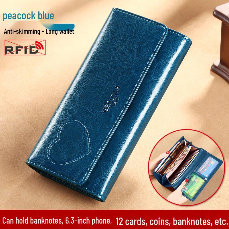 GERUOLA Women s Leather Long Wallet
