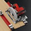 Cutting Machine Base Guide, Adjustable Circular Saw Guide Rail, Aluminum Alloy Double Locking Design Cutting Track for Precise Woodworking