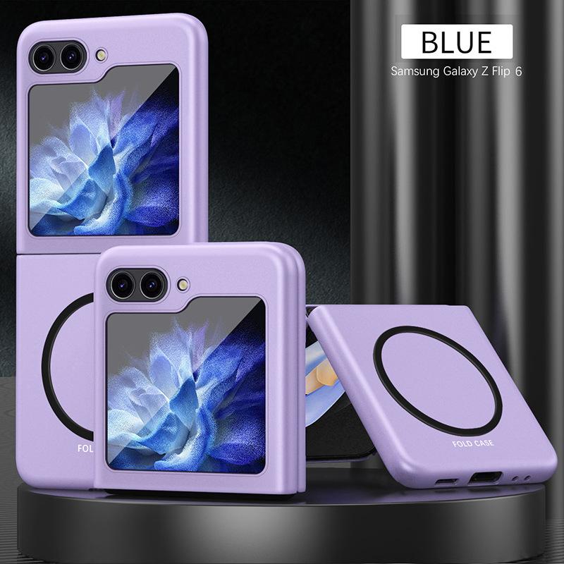 Suitable for Samsung Galaxy Z Flip8 phone case, magnetic skin-feel, foldable screen, full protection, anti-drop cover