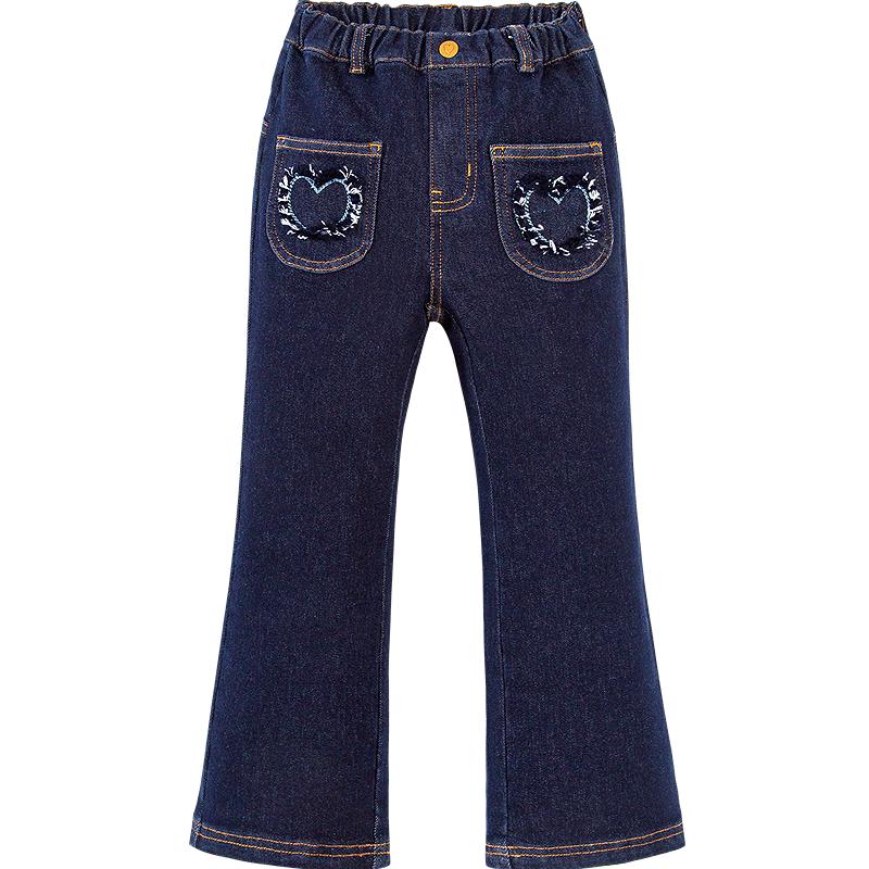 Minibala Girls  Winter Soft Denim Flare Jeans 160