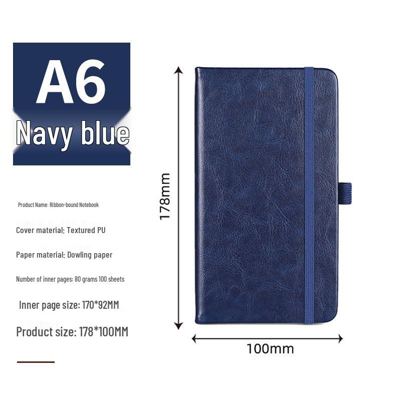 A5 Custom Ribbon Hardcover Notebook for Students and Professionals