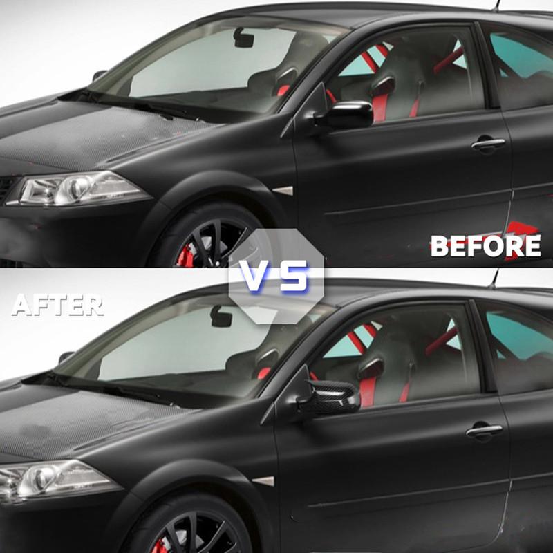 Für Renault Megane 2 MK2 2002 2003-2009 ABS Auto Rückspiegel Seitenspiegel Abdeckung Flügelkappe Außen Türgehäuse Verkleidung Klebeaufkleber