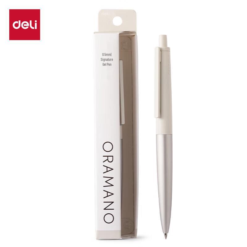 Металлическая выдвижная гелевая ручка Deli A9-05, 0,5 мм (2-Pack)