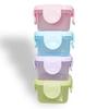 Yousheng 6Pcs/Set Mini Food Storage Box Portable Condiment Box with Leakproof Lid Reusable Airtight Sauce Containers for School Picnic Outdoor