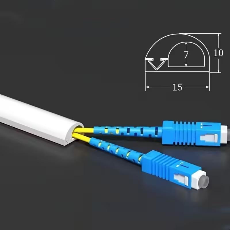 

1PC 1m/2m/3meters Cable Hider,Flexible Cable Concealer for Wall Mounted TV, Self-Adhesive Cord Hider 1m білий