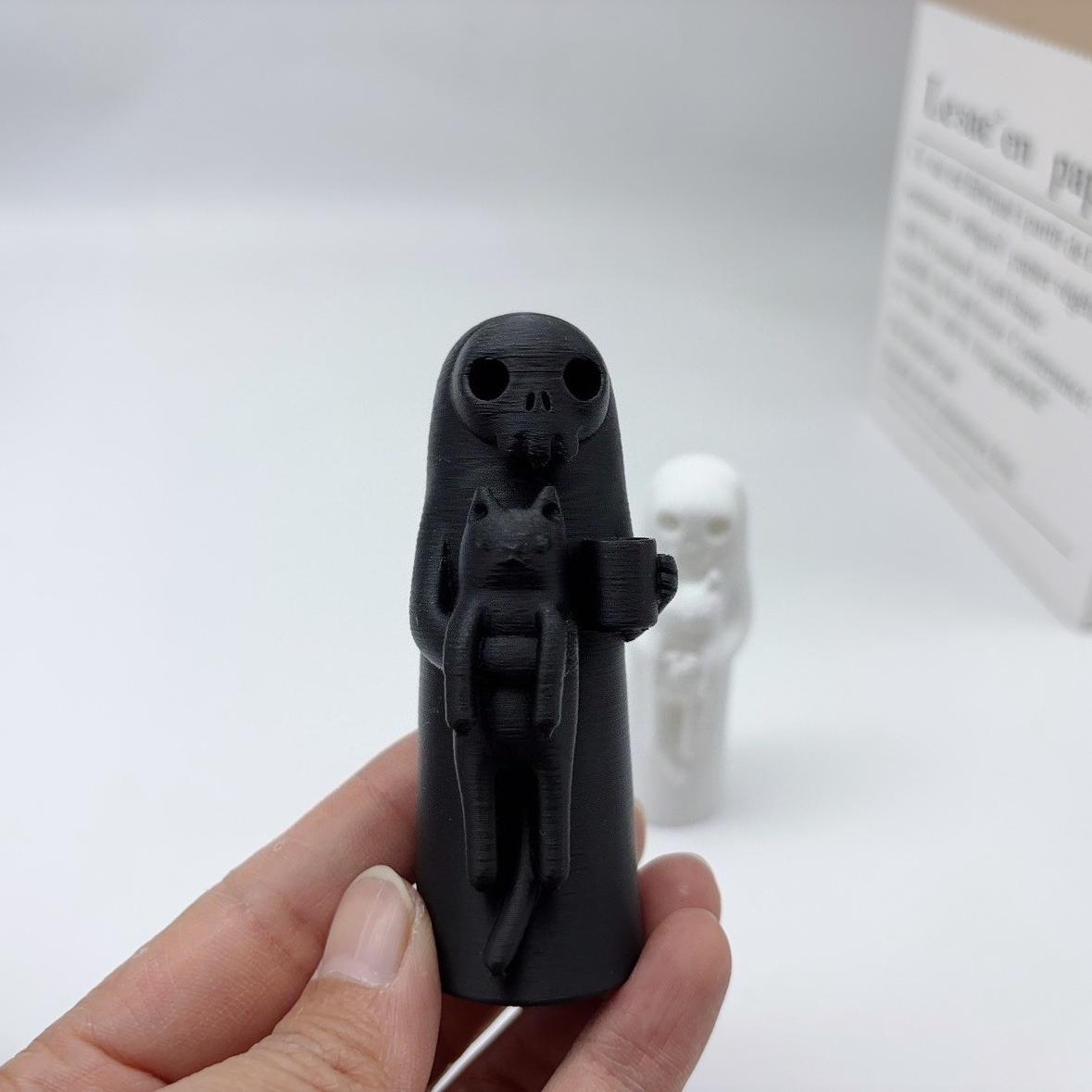 Хэллоуин Скелет Кошка Убийца Статуэтка Украшение, Не Умирай Сегодня Только Убивает Кошек, Креативное 3D Хэллоуин Украшение Статуэтка,