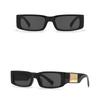 Luxury Brand Designer Small Frame Rectangle Sunglasses Women For Men Trendy Punk Classic Sun Glasses Vintage Metal Square Shades