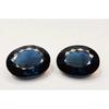 Natural Tourmaline Dark Blue Indicolite 47-48 Ct Oval Cut Pair Gemstone