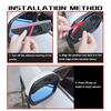 PVC Car Rear View Mirror Sticker Rain Eyebrow Rainproof Cover For Mazda MX-5 CX30 RX8 MX5 BK BL 5 CR CW 6 II GH CX-7 ER