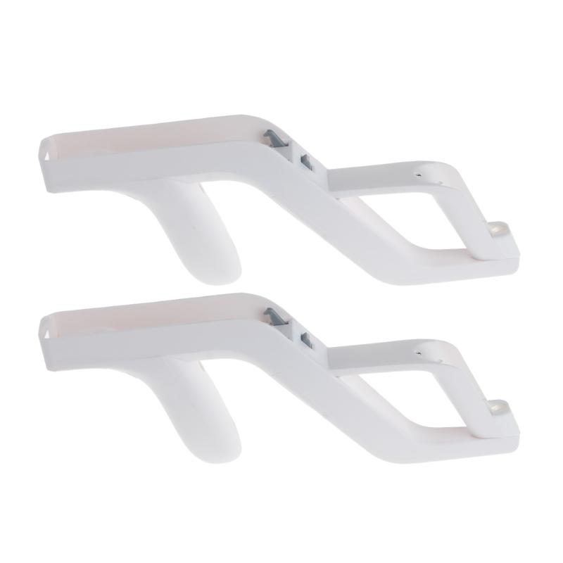 2 Pcs Detachable Gaming Gun Holder For Nintendo Wii Remote Controller