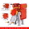Creative Medieval Lotr Castle Knight Rome Spartacus Orc Elephant Chariot Siege Engine Model Building Blocks Bricks Toys Gift