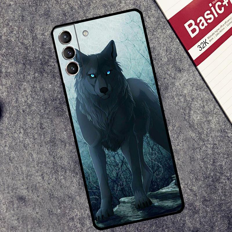 Wolf Art Case For Samsung Galaxy S25 S26 Ultra S20 S21 S22 S23 S10 Plus S25 FE S24 Ultra Cover Coque