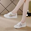 Summer New Popular Little White Shoes Women's Mesh Soft Sole Ins Trendy Sports Shoes Flat Bottom Showing Feet Elementary School Running Shoes