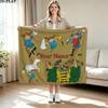 1PC Pippi Longstocking Custom Name Patterned Flannel Blanket Suitable For All Seasons for Home Decor Warmth and Comfort Gifts Holiday Present