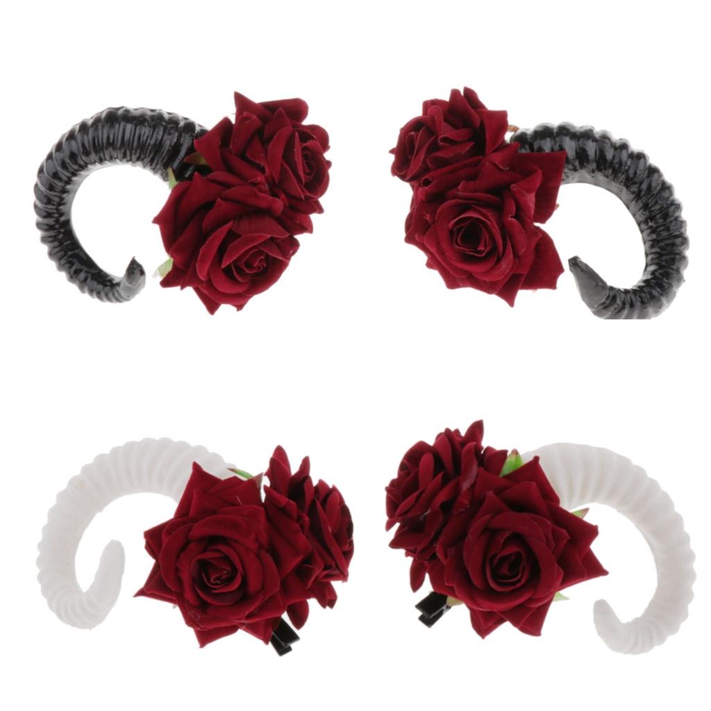 Artificial Fancy Evil Hairpins Hairstyle Cosplay Party Christmas