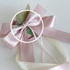 Set of 8 Nuptial Car Adornment with Ribbons Beautiful Silk Bowknot Auto Glasses Adornment for Matrimonial Ceremony