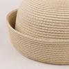Weave Straw Pillbox Hat Elegant Fedora Hat Fashion Medicine Box Hat  Summer Wear