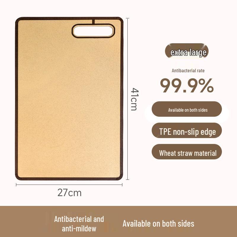 Antibacterial Anti-mildew Wheat Straw Cutting Board - Kitchen & Dormitory Essential for Fruits & Vegetables