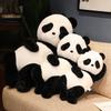 Lying flat panda doll plush toy zoo black and white panda doll schoolgirl sleeping soothing rag doll