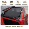 JIECHUAN Car Top Roof Sunshade Cover Front Door Heat Insulation Net Mesh Fit For Jeep Wrangler JK 2007-2017,Exterior Accessories