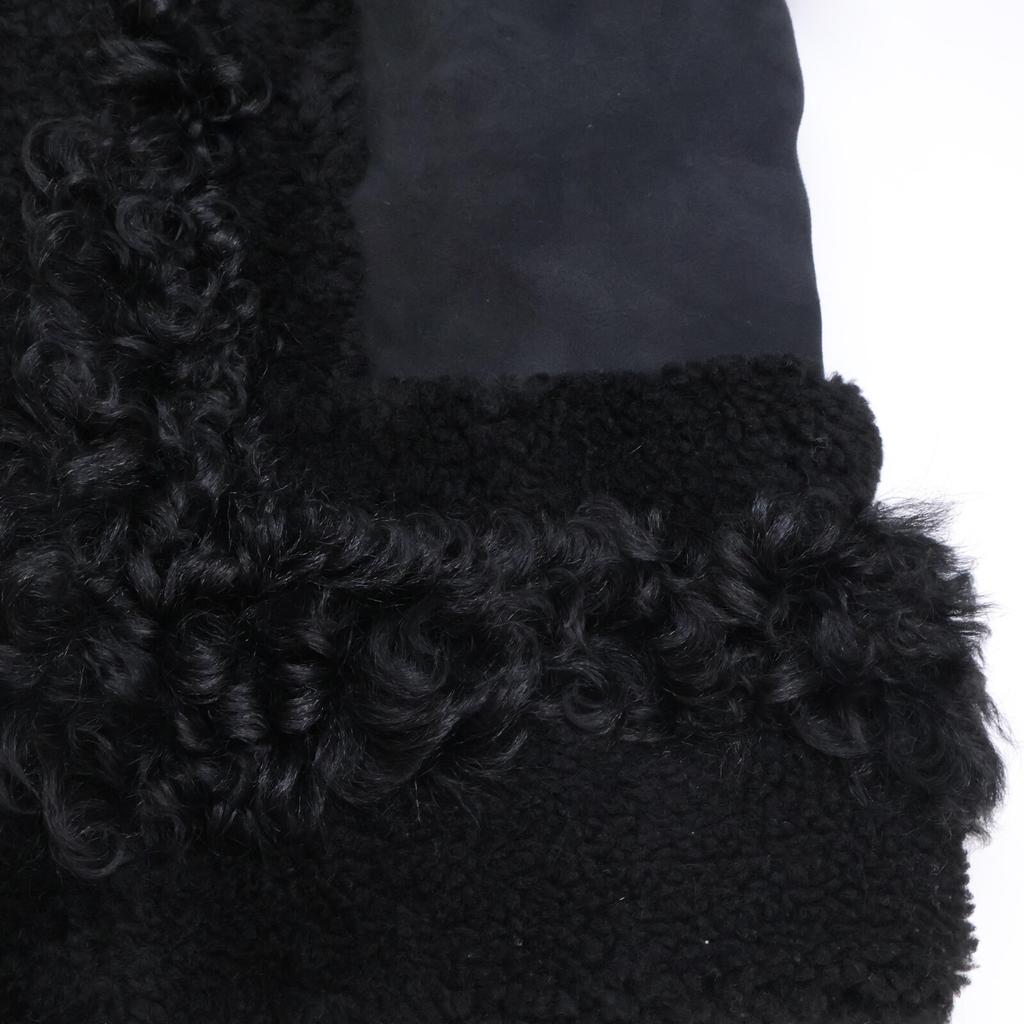 DIESEL BlackGold [Good condition/domestic regular] 00SFI9 BGMDIFW18 Lamb Mouton Fur coat 44 blackUsed