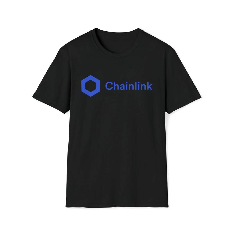 Chainlink LINK Softstyle Cotton Crewneck T-Shirt Crypto Blockchain Tee Crypto S