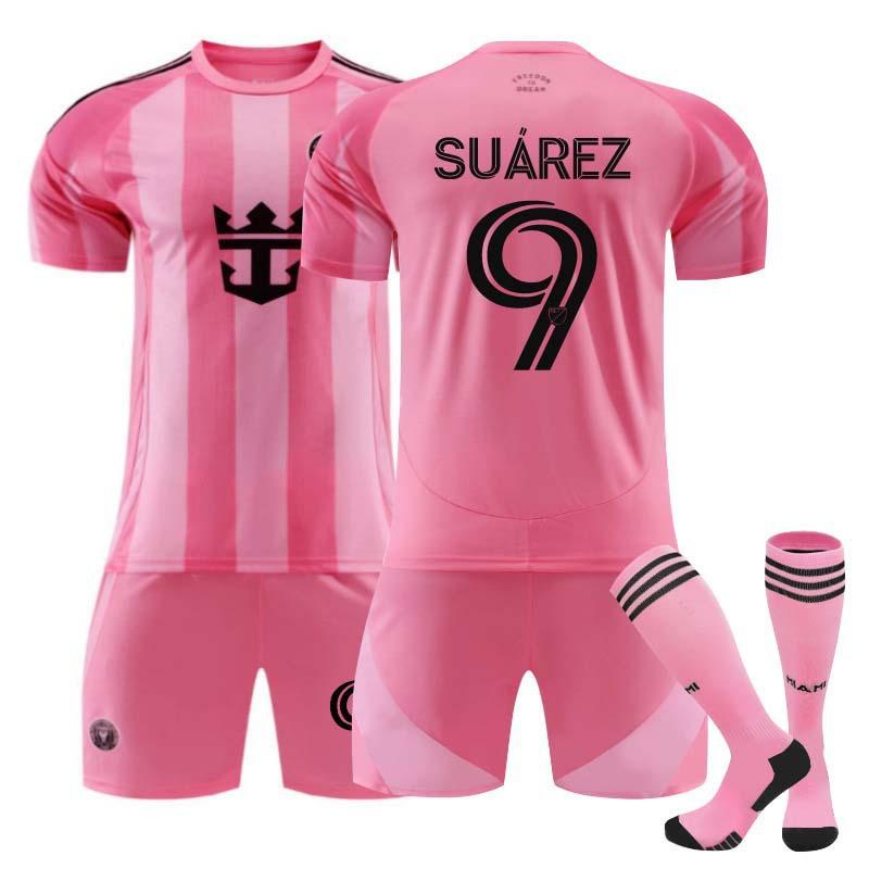 

2526Inter Miami Home Football Jerseys Shorts Socks Set New Season Shorts Socks Adult Sizes Outfits M