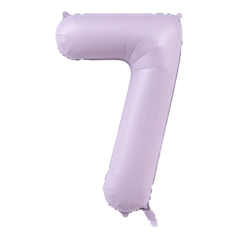 

1Pcs Light Purple 40inch Number Balloon Set Large Colorful Cream Number Foil Balloon Baby Shower Birthday Party Christmas Deco 40inch