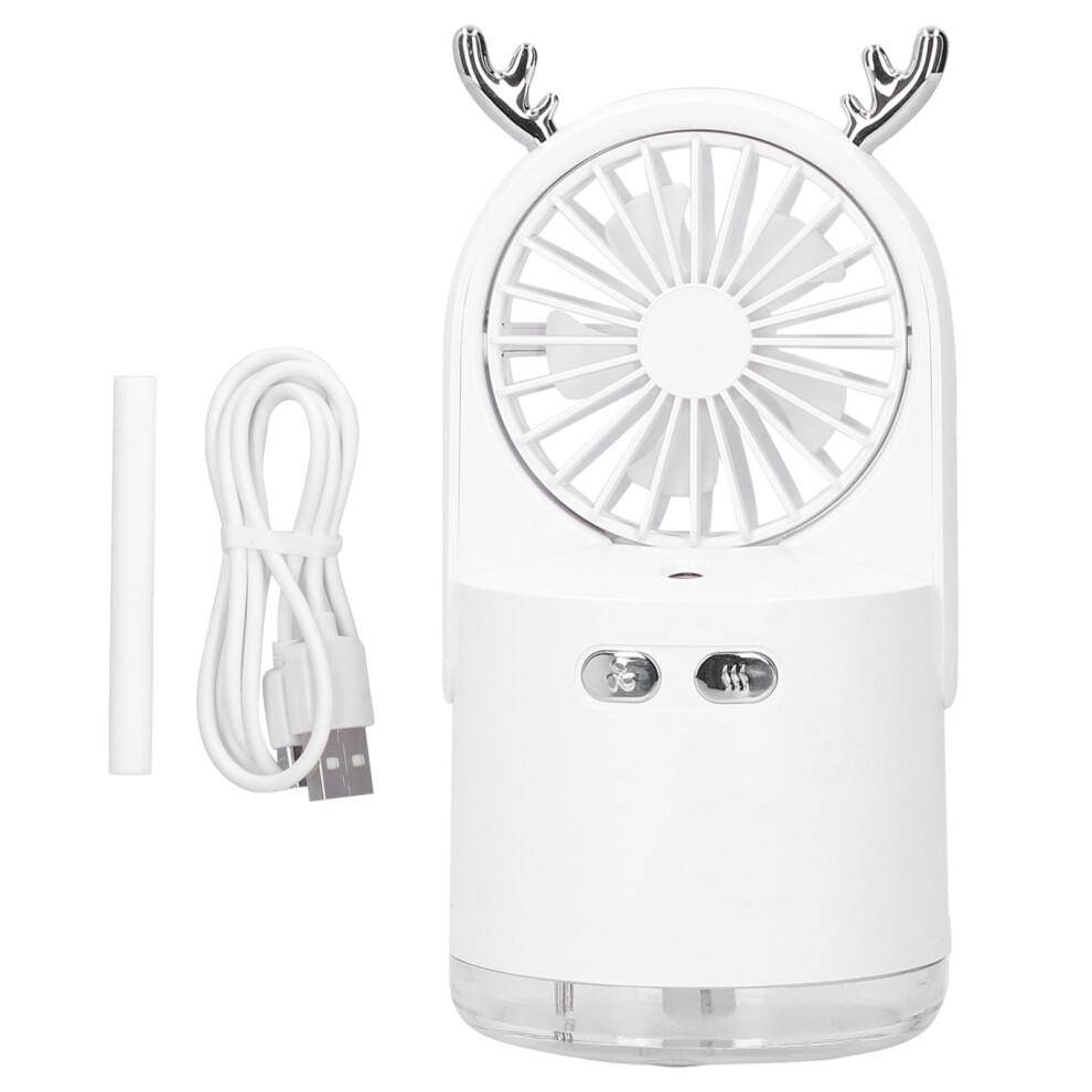 Ventilador de Água com Spray e Função de Vento Natural Simulada Ajuste Multi-Velocidade Portátil de Mão Umidificação de Longa Duração Para o Verão