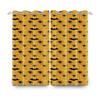 2pcs/set Horror Halloween Window Curtain Bat Spider Pumpkin Ghost Haunted House Home Decor Blackout Polyester Fabric Curtains
