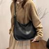 New Fashi Retro Solid Color Soft-sided Large Capacity Women's Bag, Stylish and Trendy Commuter Crossbody Bag, Tote Bag