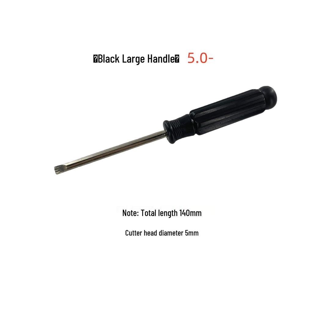 Black Handle Phillips/Slotted Screwdriver Set (2.0-5.0mm) for Toy and Small Appliance Repair