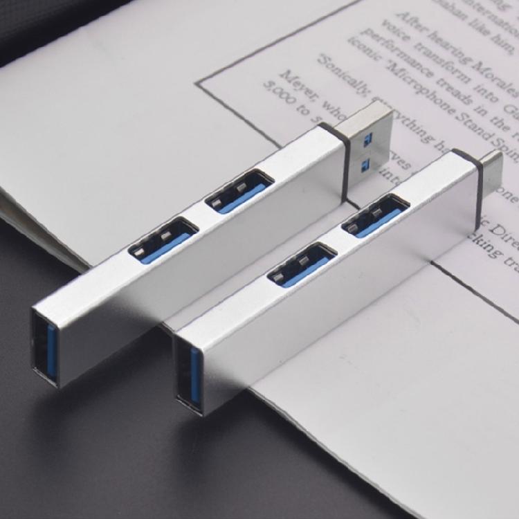 Efficiency USB C Hub 3Ports USB3.0 Hub for 5Gbps Data Transfer USB2.0 480Mbps
