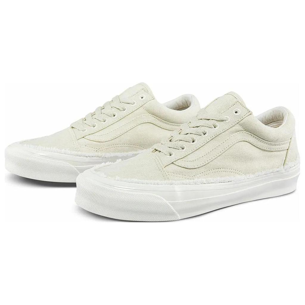 Vans OG Old Skool LX 'Raw Edge - Vintage White' (Unisex) Vintage White / True White Skate Shoes VN0A5FBE0VW
