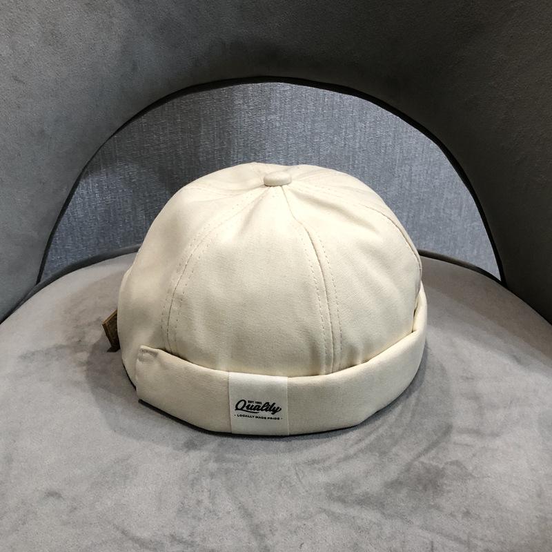 

Тонкая шляпа шапка-бини шляпа-дыня шляпа домовладельца мужская уличная хипстерская шляпа хип-хоп женская хулиганская шляпа шляпа моряка яппи M（56-58cm）