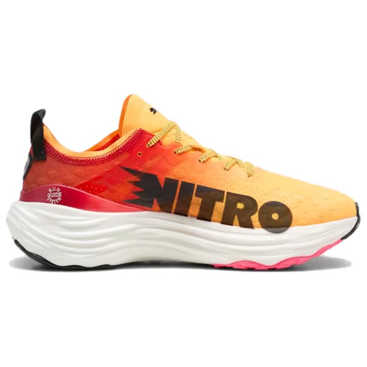 Puma ForeverRun Nitro Fade - Sun Stream Men Sneakers Orange Sunset-Glow White 310479-01